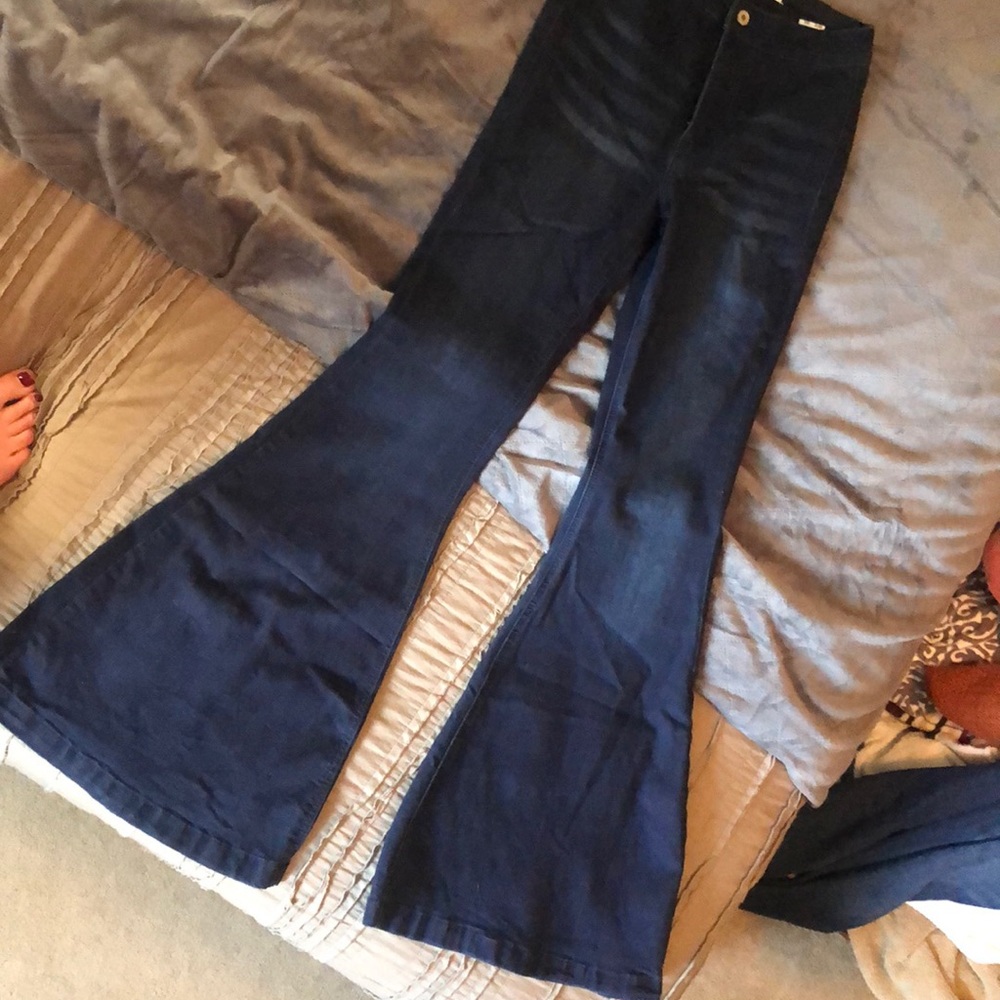 Kancan high rise bell bottoms